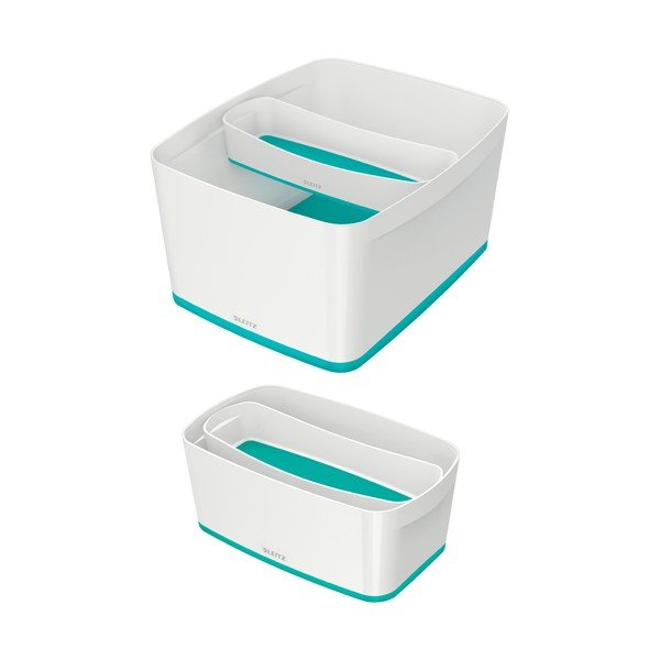 Belo-turkizen pisarniški organizator Leizt MyBox, dolžina 31 cm-image-3