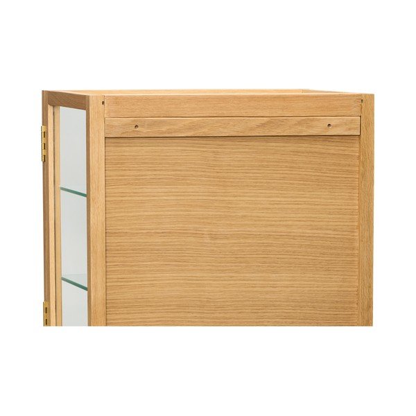 Stenska vitrina v hrastovem dekorju v naravni barvi 40x40x27 cm Poetic – Hübsch-image-2