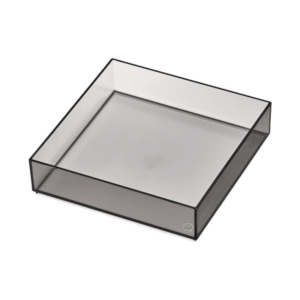 Mat črn kopalniški organizator za kozmetiko iz reciklirane plastike – iDesign-image-2