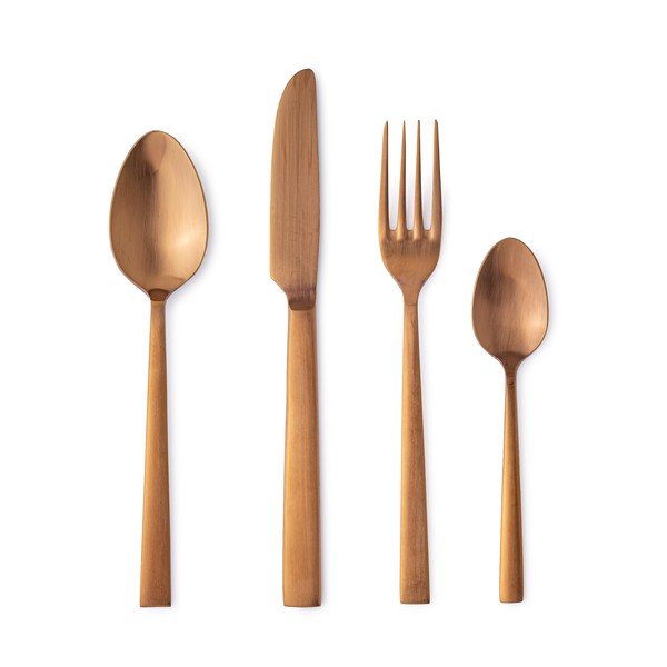 Bakren pribor 16 ks iz nerjavečega jekla za 4 osebe Hestia – Bizzotto