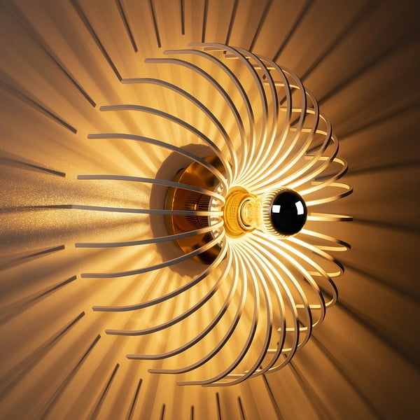 Bela stenska svetilka Opviq lights Aspendos, ø 36 cm-image-3