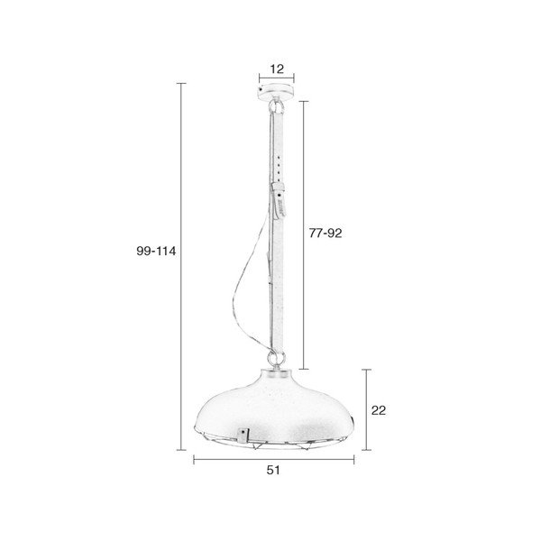 Siva viseča svetilka Zuiver Dek, ⌀ 51 cm-image-2