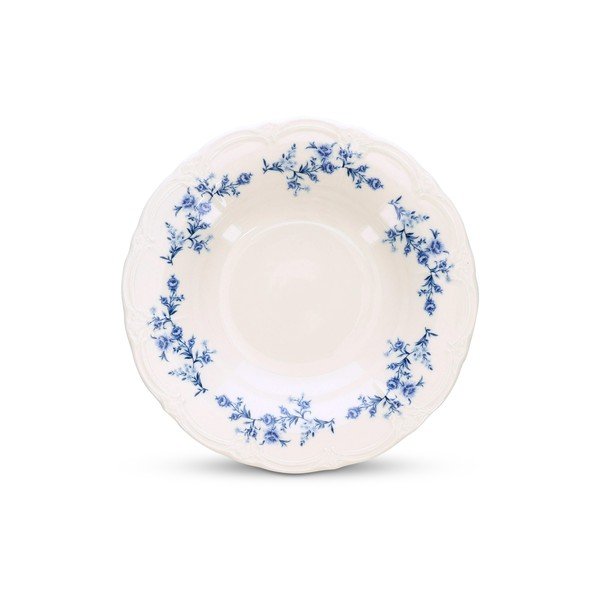 Bel/moder jušni porcelanast krožnik ø 23,5 cm Retro – BonBistro-image-2