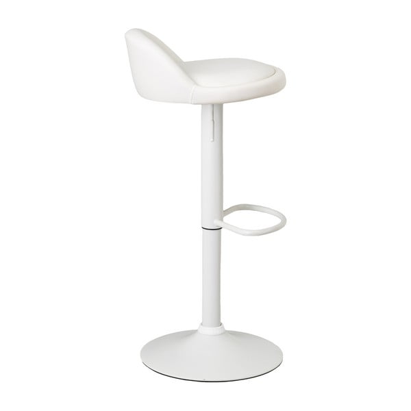 Beli barski stoli z nastavljivo višino iz umetnega usnja v kompletu 2 ks (višina sedeža 72 cm) – Casa Selección-image-2