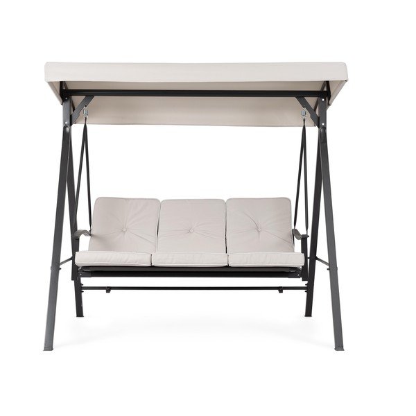 Antracitno sivo-bež kovinska vrtna gugalnica Taurus – Bizzotto-image-1