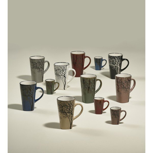 Zelene lončene skodelice za espresso v kompletu 4 ks 100 ml Hela – Villa Collection-image-1