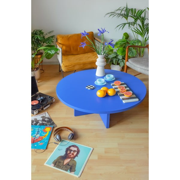 Modra okrogla mizica ø 100 cm Pausa – Really Nice Things-image-3