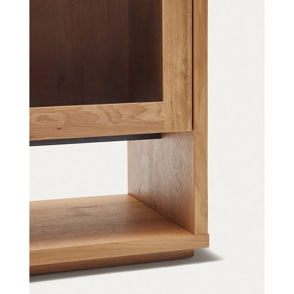 Vitrina v hrastovem dekorju 100x185 cm Alguema – Kave Home-image-3
