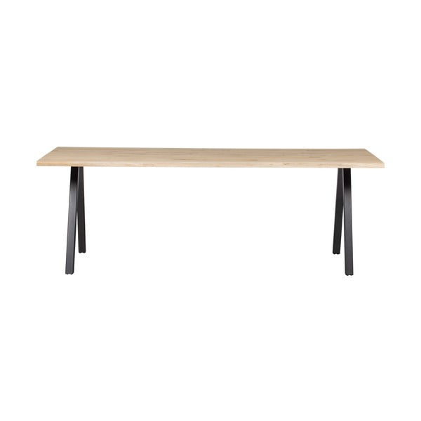 Jedilna miza s hrastovo ploščo WOOOD Tablo, 199 x 90 cm