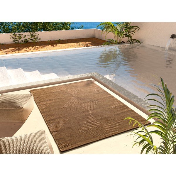 Rjava zunanja preproga 80x150 cm Guinea Natural – Universal-image-1