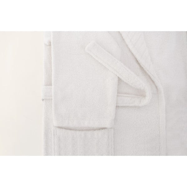 Bel bombažni kopalni plašč velikosti L/XL - Foutastic-image-4