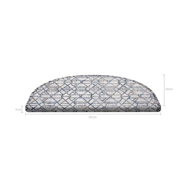 Komplet 16 sivih preprog za stopnice Vitaus Cottage Warmth, 65 x 20 cm-image-4