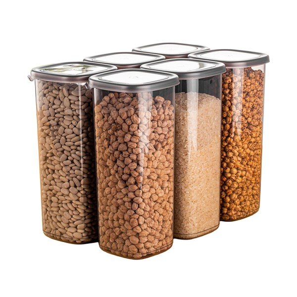 Posode za shranjevanje v kompletu 6 ks živil Fresco – Hermia