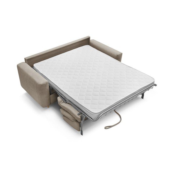 Sivorjava sedežna garnitura za spanje/raztegljiva 220 cm Cocoone – Bobochic Paris-image-3