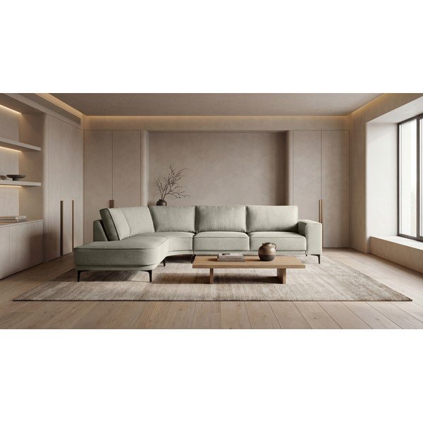 Svetlo siva kotna sedežna garnitura (levi kot) Copenhagen – Scandic-image-1