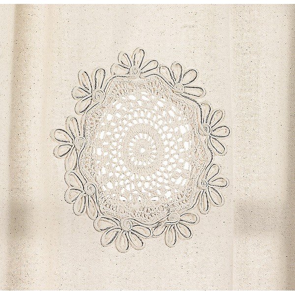 Kremno bela prosojna zavesa 100x200 cm Authentic – Oyo Concept-image-1