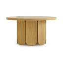 Okrogla mizica s ploščo v hrastovem dekorju 78x78 cm Soft - Woodman