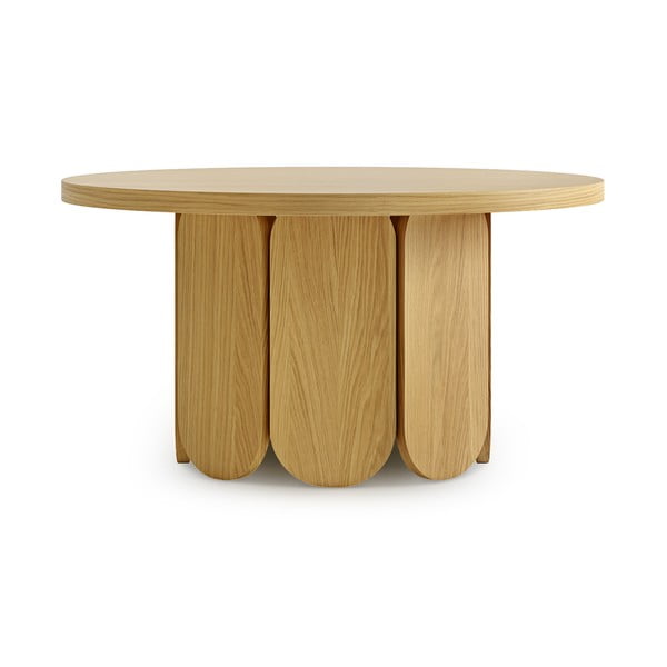 Okrogla mizica s ploščo v hrastovem dekorju 78x78 cm Soft - Woodman