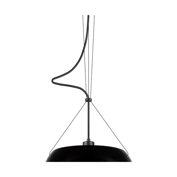 Črna viseča svetilka Sotto Luce Momo Elementary Glossy S, ⌀ 33 cm-image-1