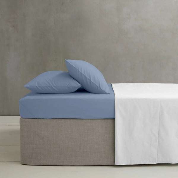 Modra napenjalna rjuha iz perkala 90x190 cm Easy Iron Percale – Catherine Lansfield-image-1