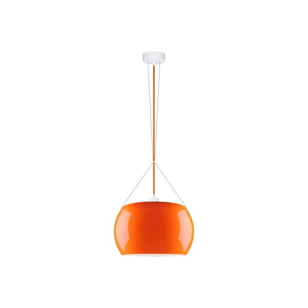 Oranžna sijajna viseča svetilka Sotto Luce MOMO