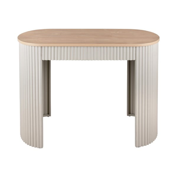 Bež kovinska stranska mizica 40x100 cm Estriado  – Leitmotiv