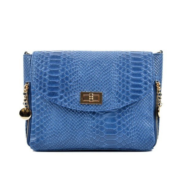 Modra usnjena torbica Roberta M Tasima Blu