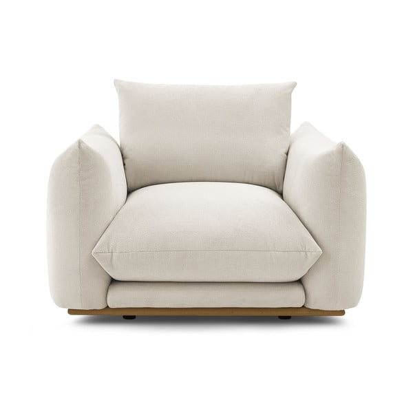 Kremno bel fotelj Ernest – Bobochic Paris-image-4