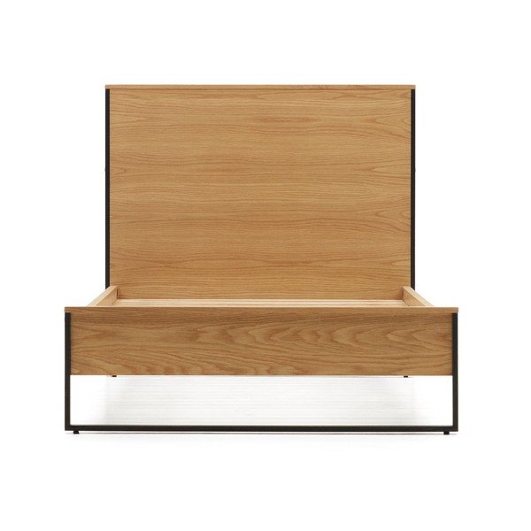 Postelja z letvenim dnom v naravni barvi 90x190 cm Taiana – Kave Home-image-2