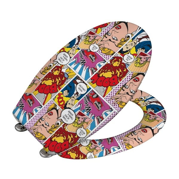 Deska za WC školjko s počasnim zapiranjem Wenko Pop Art, 45 x 37,5 cm-image-1