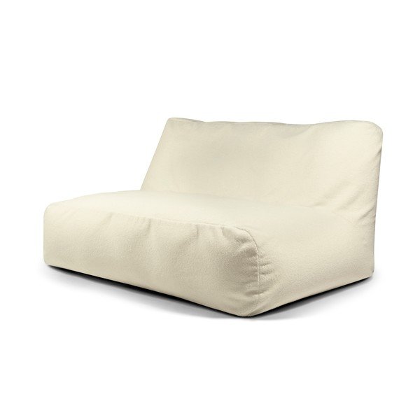 Kremno bela vreča za sedenje iz tkanine bouclé Sofa Tube 160 – SLOWDOWN