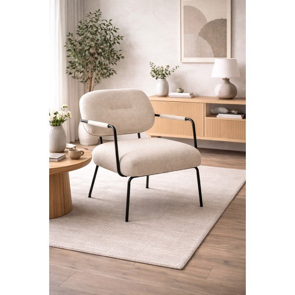 Bež fotelj Dillon – Actona-image-1