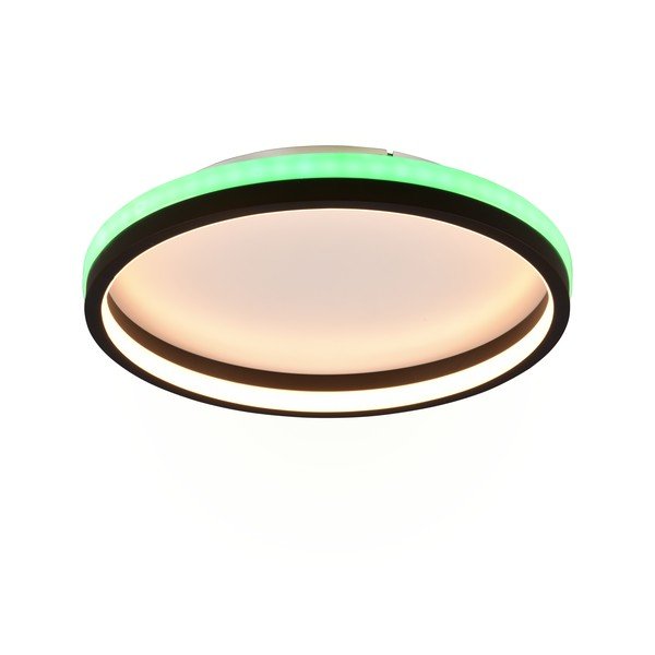 Mat črna LED stropna svetilka z daljinskim upravljalnikom ø 39 cm Hiko – Reality-image-1