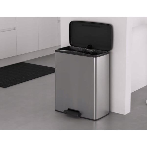 Plastični koš za odpadke s pedalom 65 l Rectangular - Curver-image-1