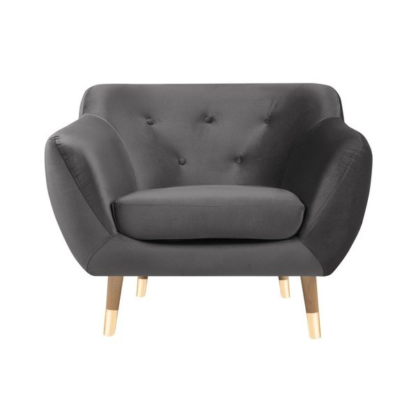 Mazzini Sofas Amelie sivi fotelj