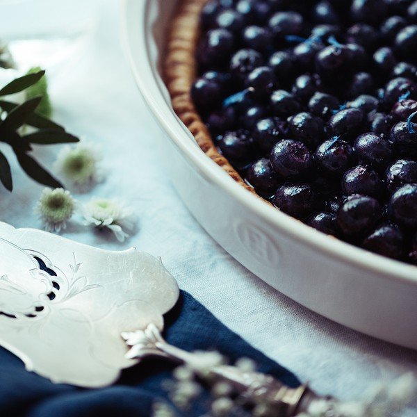 Emile Henry Patisserie slonokoščeni okrogli pekač za torte, 1,5 l-image-2