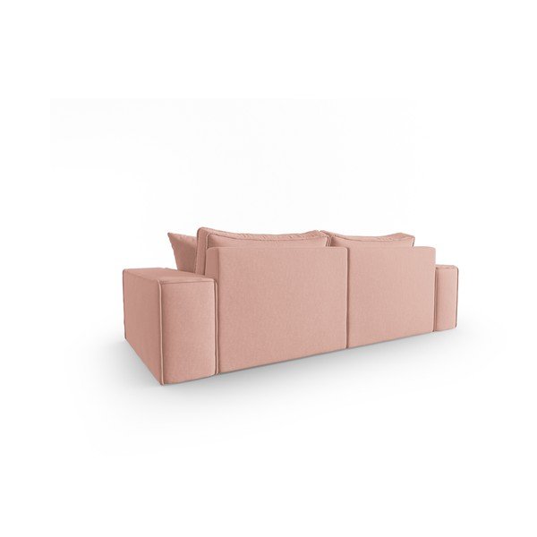 Rožnata sedežna garnitura 212 cm Mike – Micadoni Home-image-3