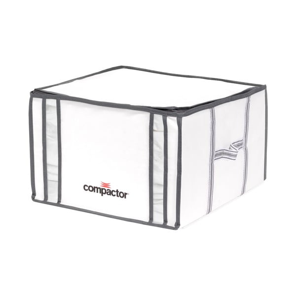Bela škatla za shranjevanje z vakuumsko embalažo Kompaktor Black Edition, prostornina 125 l