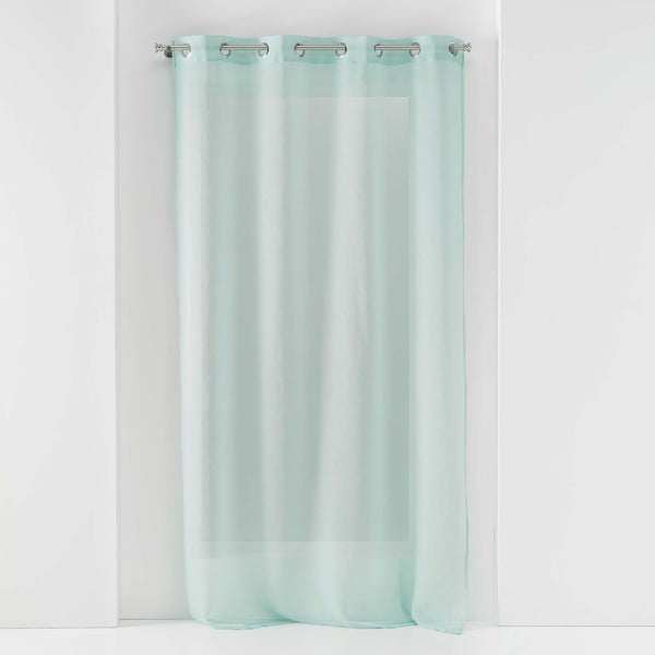 Mentolno zelena prosojna zavesa iz tančice 140x280 cm Sandra – douceur d'intérieur