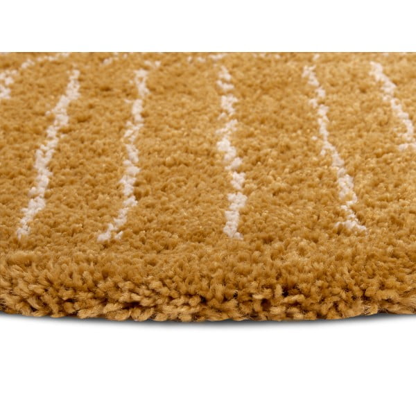 Oker rumena okrogla preproga ø 120 cm Dion – Hanse Home-image-3