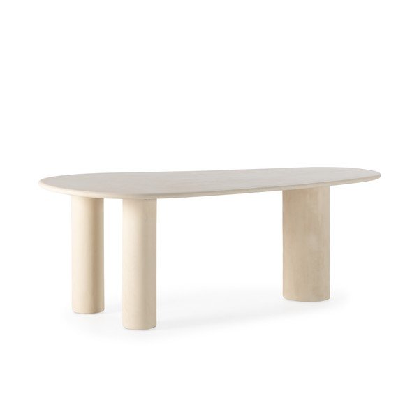 Jedilna miza v kamnitem dekorju 100x201 cm Daila – MOME