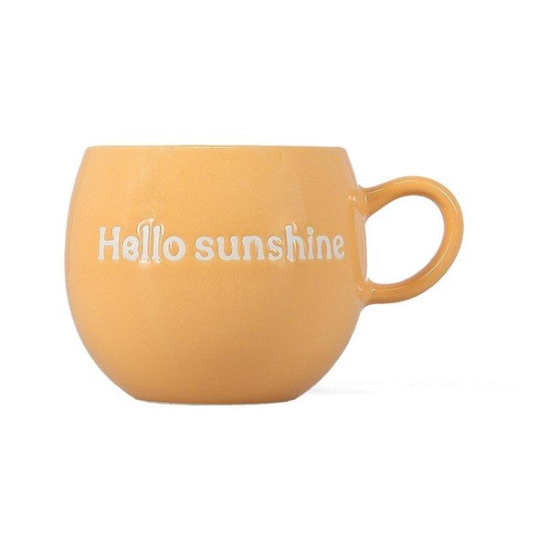 Oranžna skodelica iz kamenine 420 ml Muggies – Salt&Pepper