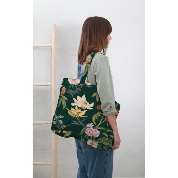 Lanena nakupovalna vrečka Jara Green – Madre Selva-image-1