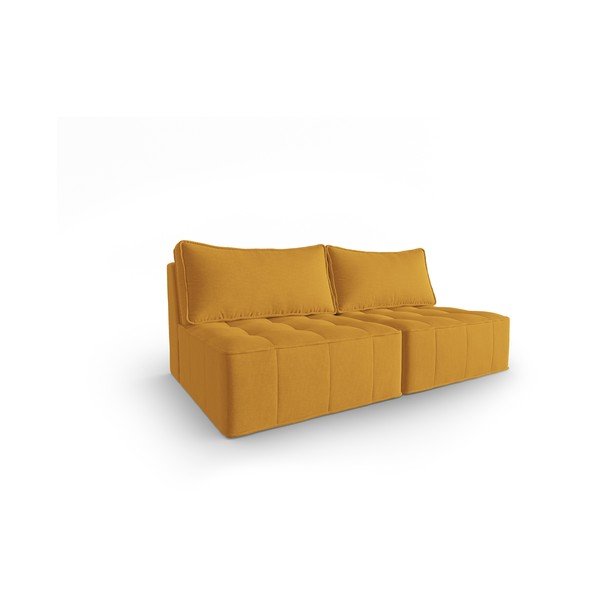 Rumena sedežna garnitura 160 cm Mike – Micadoni Home-image-2
