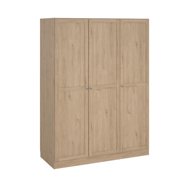 Garderobna omara v hrastovem dekorju v naravni barvi 147x200 cm Billund – Tvilum-image-3