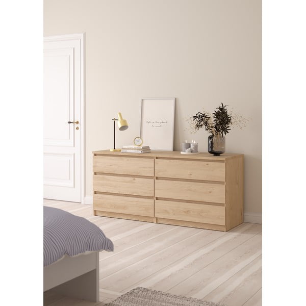 Komoda v hrastovem dekorju 154x70x50 cm Naia – Tvilum-image-1