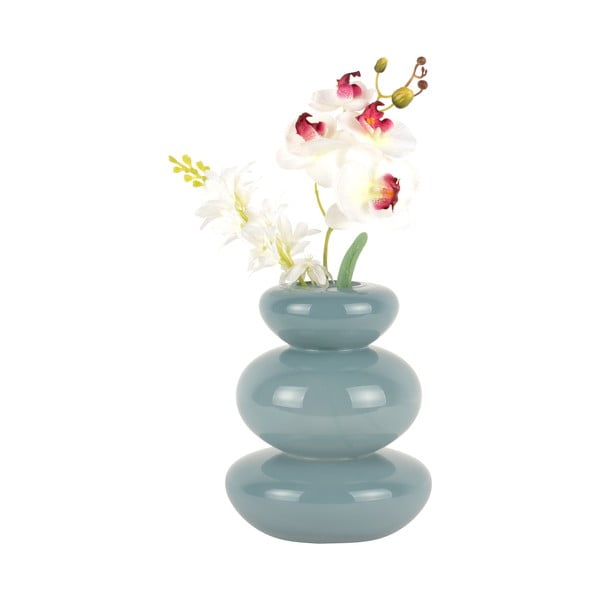 Modra steklena vaza Bubbles - PT LIVING-image-2
