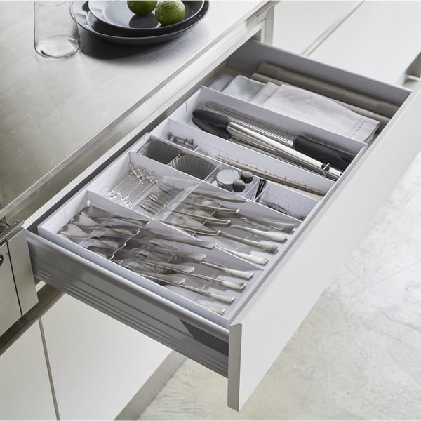 Bel plastični organizator za predal 47,5 x 35 cm - YAMAZAKI-image-1