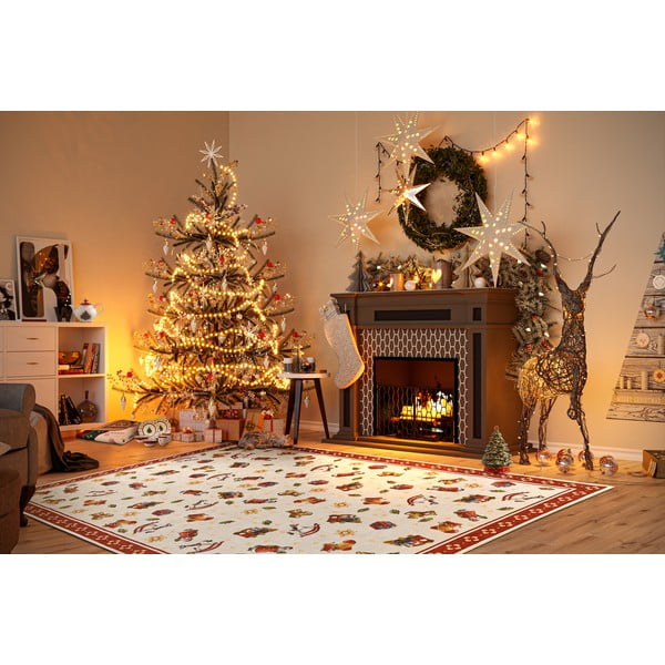 Rdeča preproga z božičnim motivom 160x230 cm Red Christmas – Villeroy&Boch-image-1