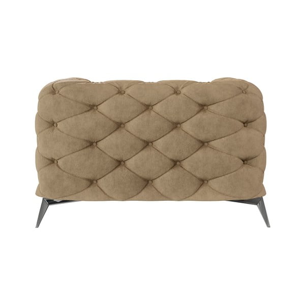 Svetlo rjav žameten fotelj Chelsea – Ropez-image-2